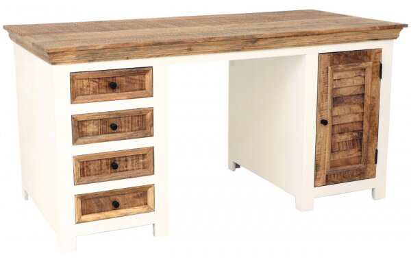 Písací stôl Agni 160x80x76 indický masív mango