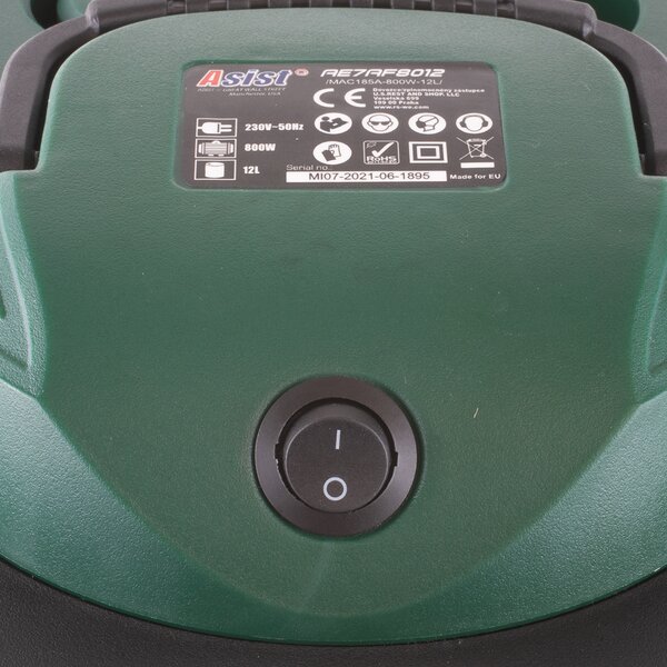 ASIST AE7AF8012 Vysávač popola 800 W, 12 l
