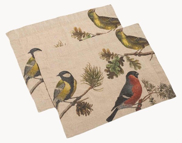 Ľanové prestierania Small Birds, 2 ks