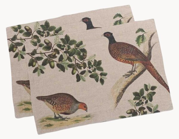 Ľanové prestierania Forest Birds, 2 ks