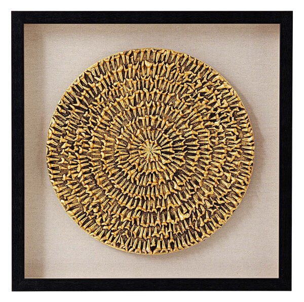 Chain Circle obraz zlatý 60x60 cm