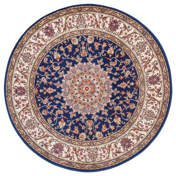 Nouristan - Hanse Home koberce Kusový koberec Herat 105279 Blue Cream kruh - 160x160 (průměr) kruh cm