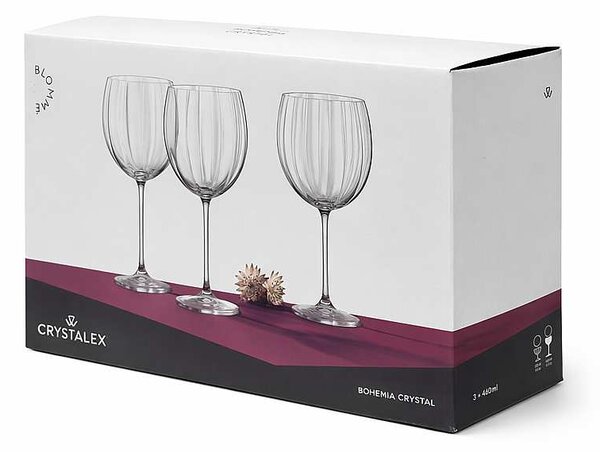 Crystalex poháre Blommé 460 ml 3 ks