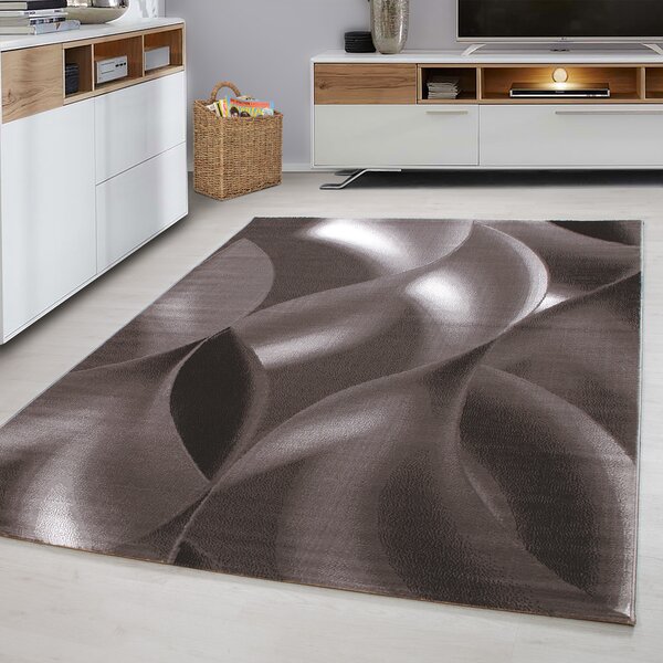 Ayyildiz, Kusový koberec Plus 8008 brown, 120x170, hnedá, chodba / predsieň