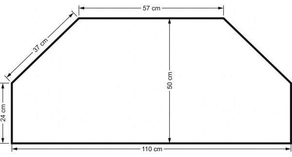 TV stolík rohový Rami 110x70x50 indický masív palisander