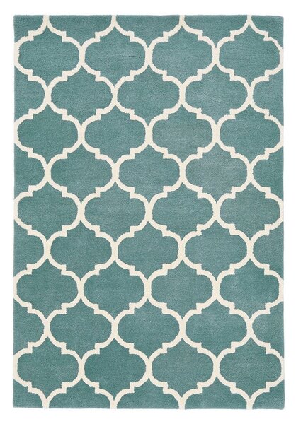 Modrý ručne tkaný vlnený koberec 120x170 cm Albany – Asiatic Carpets