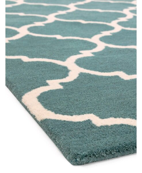 Modrý ručne tkaný vlnený koberec 120x170 cm Albany – Asiatic Carpets