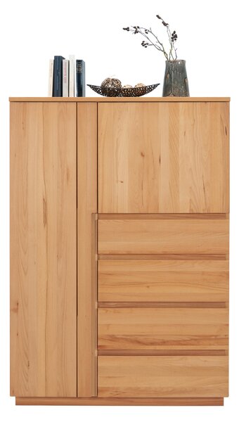 KOMODA, jadrový buk, farba buka, 100/143,1/41 cm Linea Natura - Komody