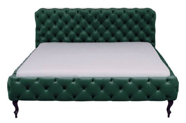 Desire Velvet manželská posteľ 180x200 cm zelená