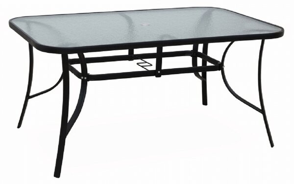 Záhradný stôl Pannal (čierna). Vlastná spoľahlivá doprava až k Vám domov. 744490
