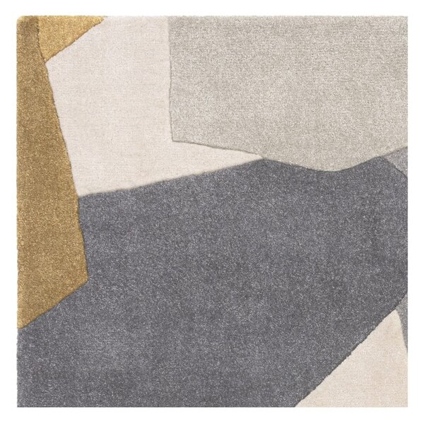 Ručne tkaný koberec z recyklovaných vlákien v okrovo žltej a sivej farbe 160x230 cm Rómy – Asiatic Carpets