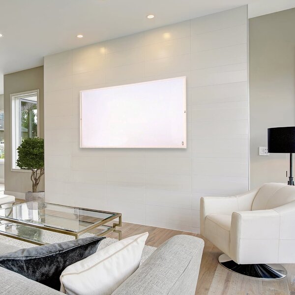 Infračervený sálavý ohrievač ElectricSun 720W Biely, elektrické vykurovanie s termostatu, na montáž na stenu a strop, 120x62cm