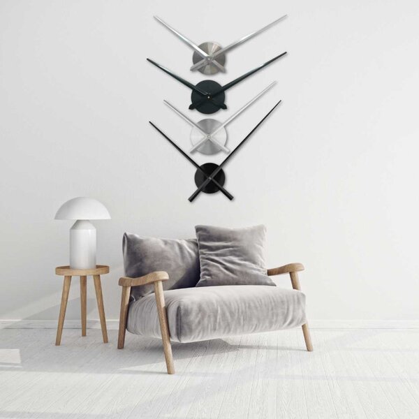 Moderné dizajnové nástenné hodiny | SENTOP CLOCK-HANDS-LARGE-METAL