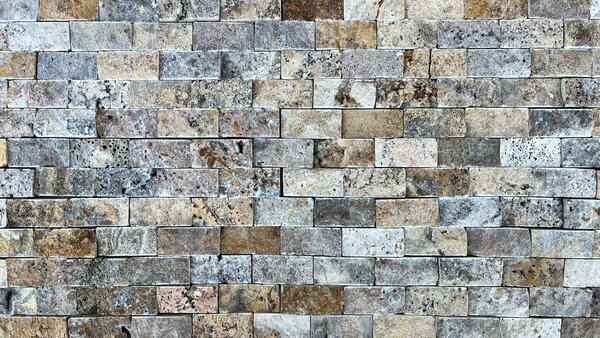 Kamenný obklad, Travertin scabos, mozaika 31 x 30,5, x 3 TMS204