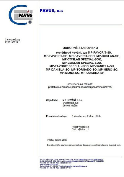 Dverové kovanie MP Favorit Špeciál - SOD (BRÚSENÁ NEREZ), kľučka-kľučka, Otvor pre obyčajný kľúč BB, MP BN (brúsená nerez), 72 mm