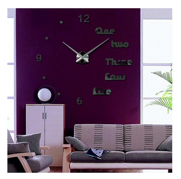 Moderné hodiny na stenu DIY DRIWAL l 3D HODINY 12S039