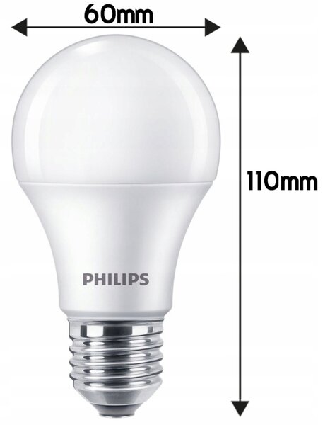 SADA 6 LED žiaroviek E27 8W 806lm PHILIPS Teplá biela 2700K A60
