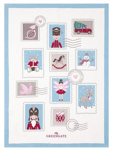 Bavlnená utierka Xmas Letter White