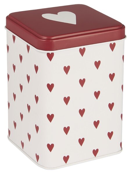 Plechová dóza Hearts Tall Square