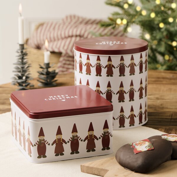Plechová dóza Santa's Helpers Tall Round