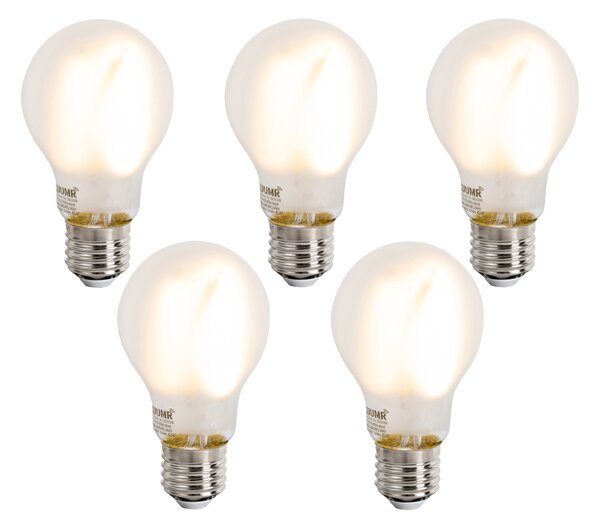 Sada 5 ks Inteligentné stmievateľné LED žiarovky E27 A60 matné 7W 806lm 2700-6500K