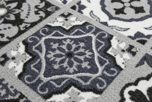 Protišmykový behúň Patchwork - sivý