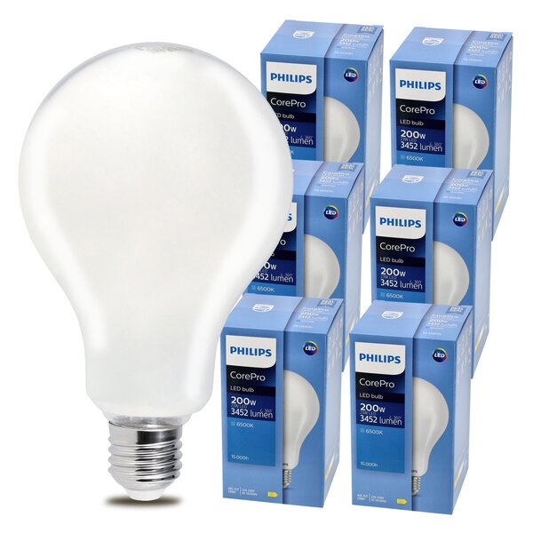 6x LED žiarovka E27 PHILIPS 23W 3452lm Farba 6500k Premium Set A95