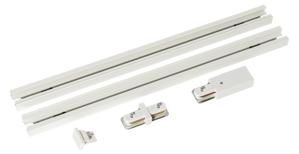 Moderný 1-fázový koľajnicový systém biely 50 cm sada 2 - Iconic