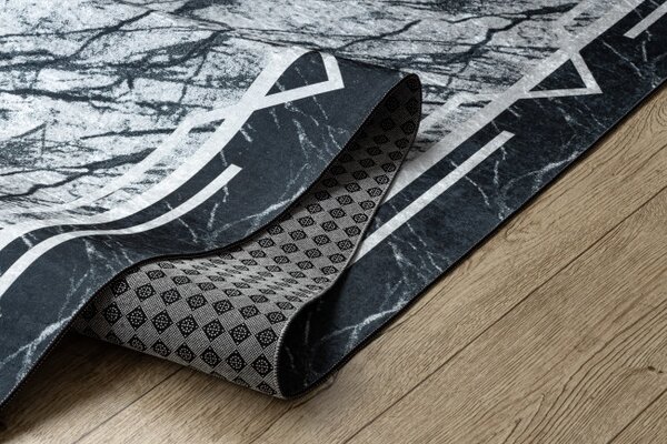 Protišmykový behúň LOTUS CLOVER 60950 sivý