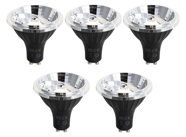 Sada 5 stmievateľných LED žiaroviek GU10 70 mm 6,5 W 600 lm 2700 K