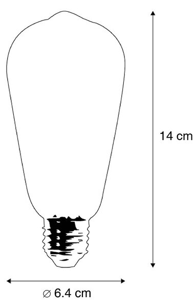 Sada 5 inteligentných LED žiaroviek E27 ST64 4,5W 470 lm 1800-4000K