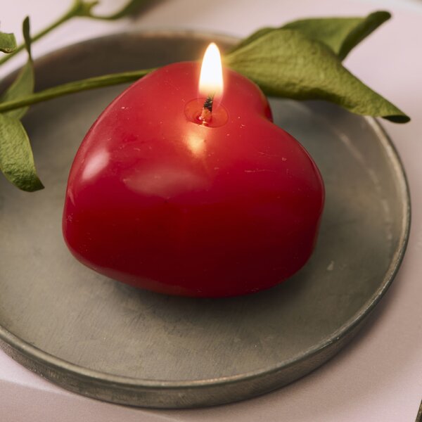 Sviečka Red Heart-Shaped