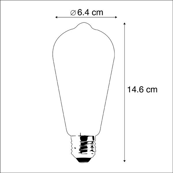 Sada 5 LED žiaroviek stmievateľných do teplej zlatej 8W 806lm 2000-2700K
