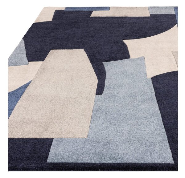 Modrý ručne tkaný koberec z recyklovaných vlákien 200x290 cm Romy – Asiatic Carpets