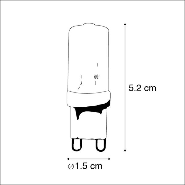 Sada 2 G9 stmievateľných LED žiaroviek 3W 280lm 2700K