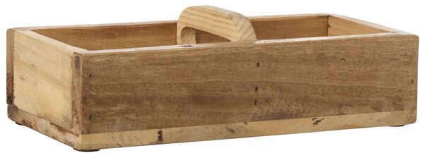 Drevený box s uchom Unique 30 cm – 2 priehradky