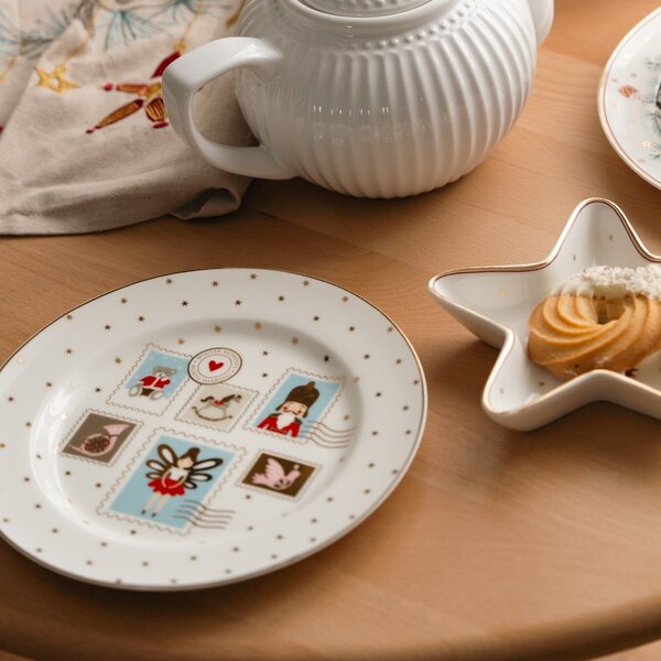 Porcelánový tanier Xmas Letter White Ø 20,5 cm