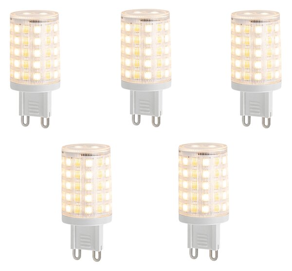Sada 5 inteligentných stmievateľných LED žiaroviek G9 číra 2,5 W 250 lm 2700-6500 K