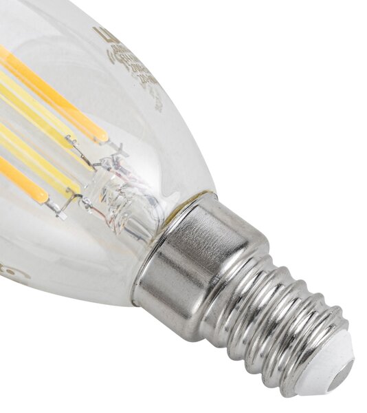 Sada 5 inteligentných LED žiaroviek E14 C35 číra 4,2 W 470 lm 2700 – 6500 K