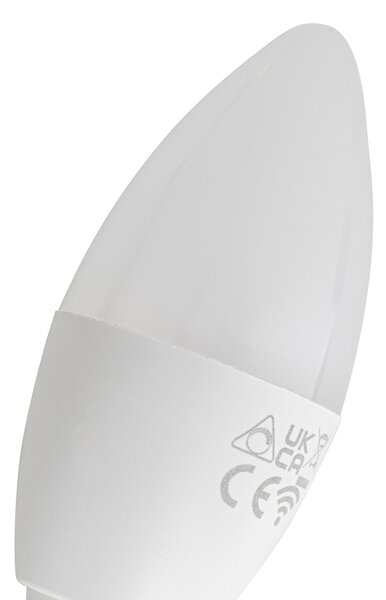 Sada 5 inteligentných LED žiaroviek E14 C37 Opal RGBW 4.9W 470 lm 2700-6500K