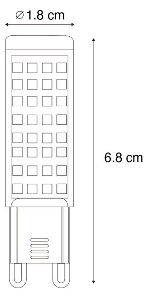 Sada 2 stmievateľných LED žiaroviek G9 5,5 W 500 lm 2700 K