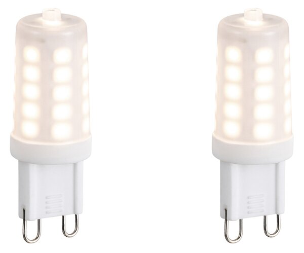 Sada 2 stmievateľných LED žiaroviek G9 Opál 3W 250lm 3000K