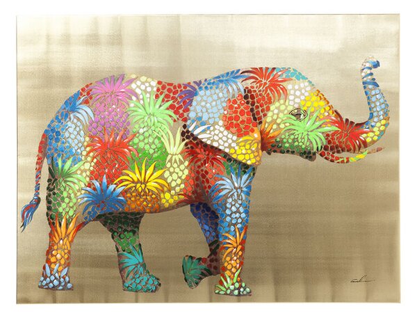 Flower Elefant obraz viacfarebný
