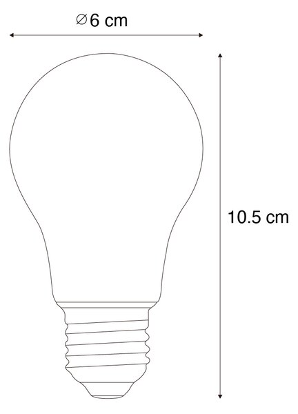 Sada 5 inteligentných stmievateľných LED žiaroviek E27 v Kelvinoch A60 číra 7W 806 lm 1800-3000K