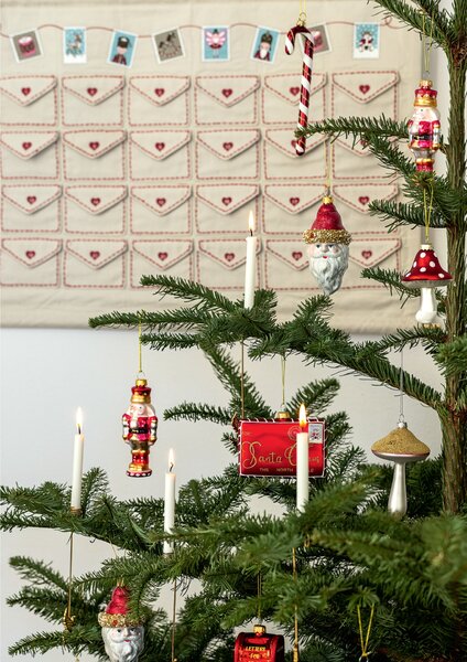Vianočná ozdoba Postbox 11,5 cm