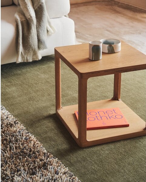 Odkladací stolík v dekore duba 50x50 cm Maymai – Kave Home