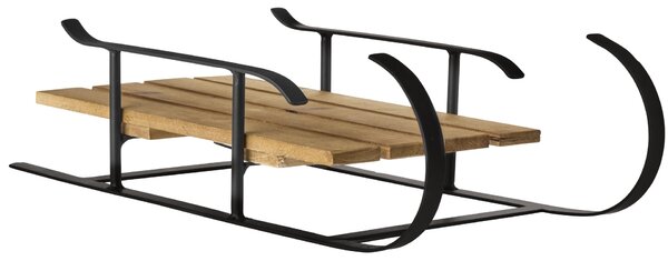 Dekoratívne sane Black Wooden Seat Small