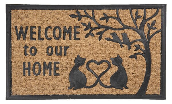 Rohožka pred dvere Welcome to our home - 75 * 45 * 1 cm