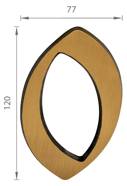 SS - DOMOVÁ ČÍSLICA "0" - 120 mm