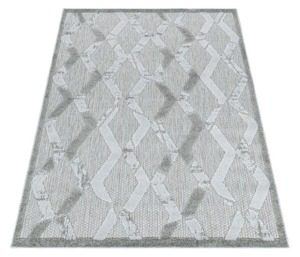 Ayyildiz, Kusový koberec Bahama 5158 Grey – na von aj na doma, 80x250, šedá, chodba / predsieň